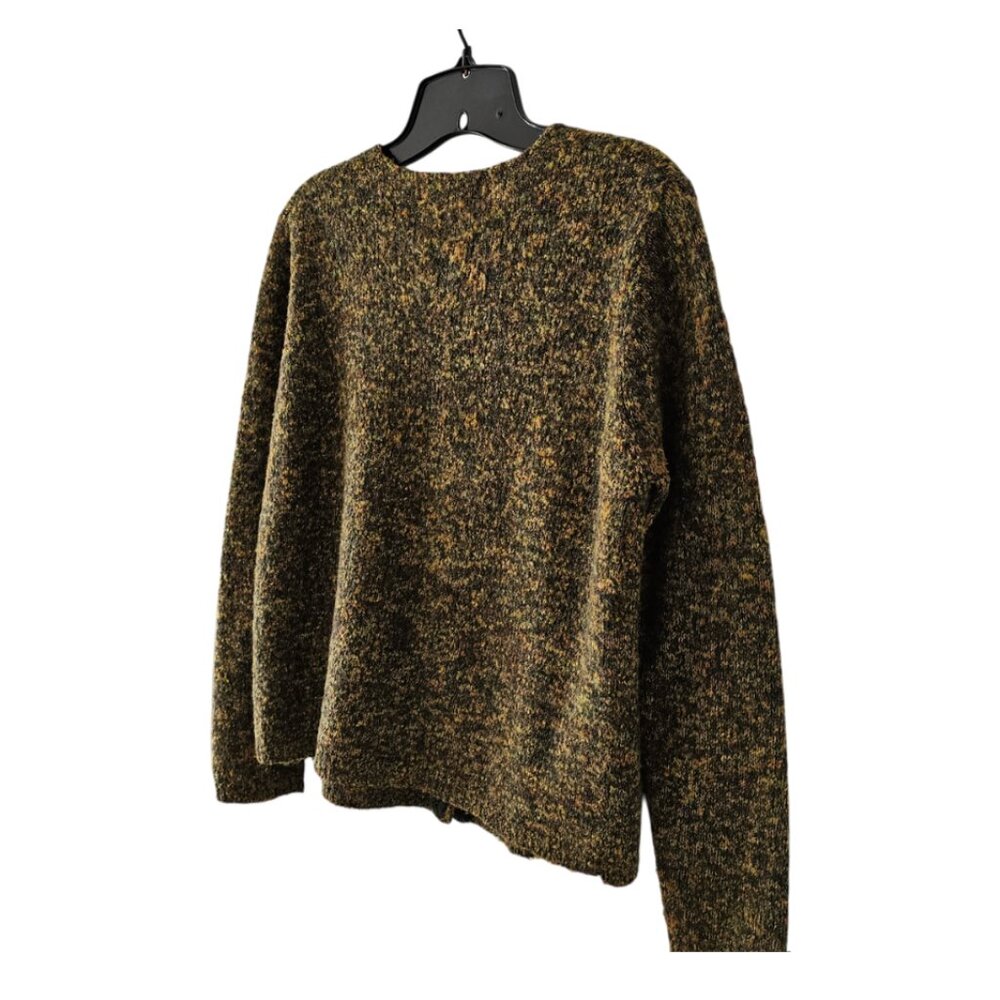 Petite Sophisticate Space Dye Bouclè Wool Acrylic Round Neck Cardigan | EUC | MP - Picture 6 of 14